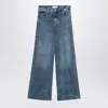 Frame Blue Jeans In Super Stretch Denim