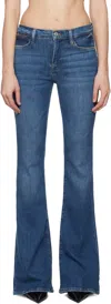 Frame Le High Hoch Sitzende Schlagjeans In Best