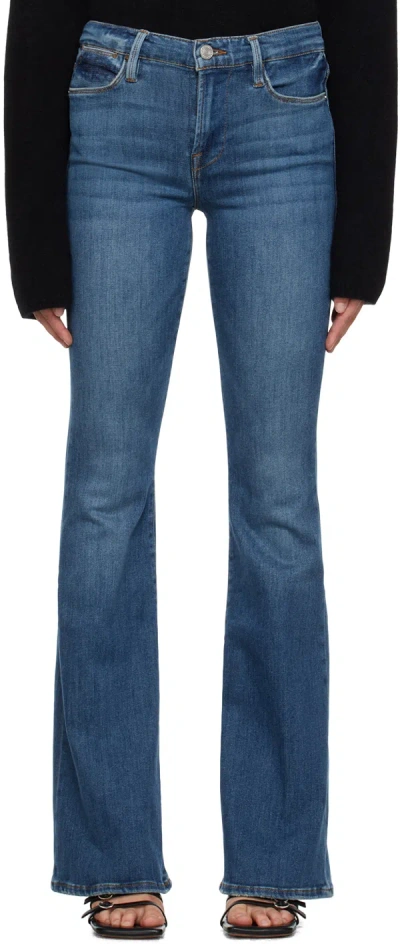 Frame Blue 'le High Flare' Jeans In Bestia