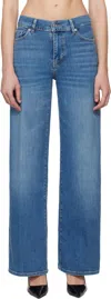 Frame Petite Le Pixie Slim Palazzo Jeans In Drzl