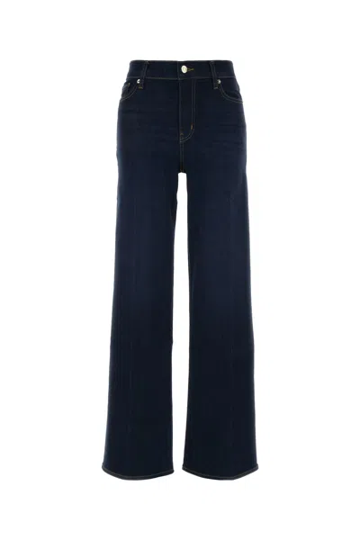 FRAME JEANS LE SLIM PALAZZO IN DENIM STRETCH BLU DONNA