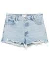 Frame Brigette Womens Released Hem Denim Cutoff Shorts In Blau