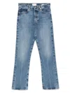 Frame The Long Straight Leg Jeans In Blue