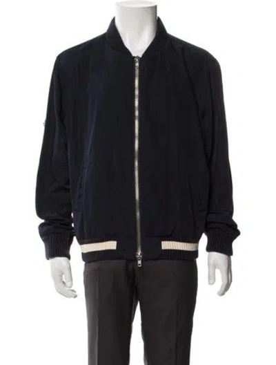 Pre-owned Frame Bomber Jacket In Blue