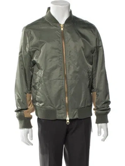 Pre-owned Frame Bomber Jacket In Green
