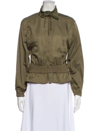 Pre-owned Frame Bomber Jacket In Green