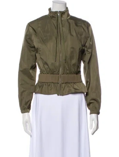 Pre-owned Frame Bomber Jacket In Green