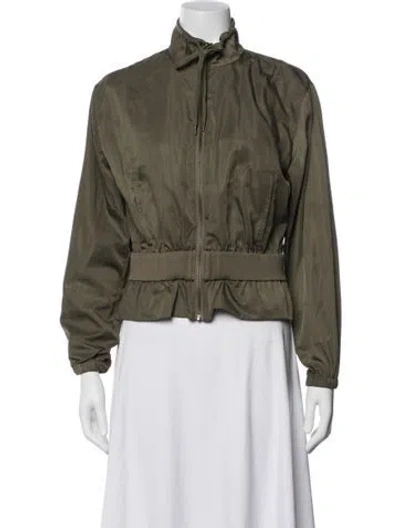 Pre-owned Frame Bomber Jacket In Green