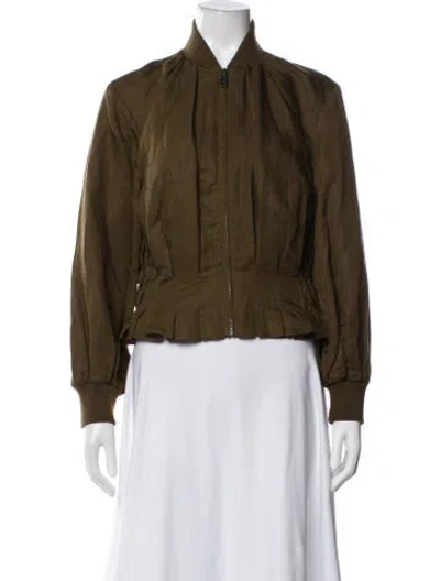 Pre-owned Frame Bomber Jacket In Green