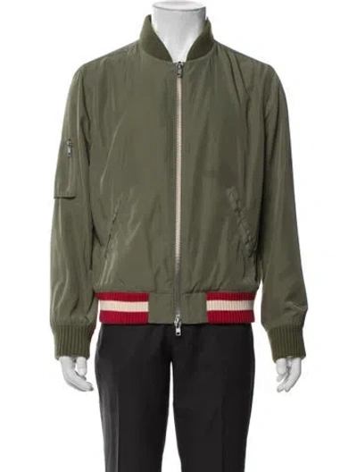 Pre-owned Frame Bomber Jacket In Green