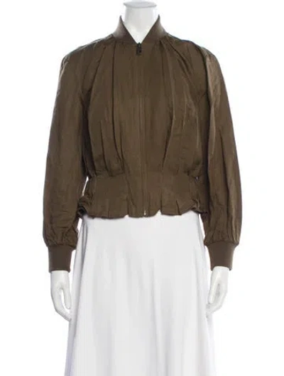 Pre-owned Frame Bomber Jacket In Neutrals