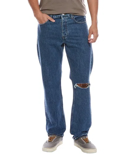 Frame Bonair Destructed Straight Jean In Blue
