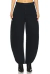 Frame The Bubble High-rise Barrel-leg Jeans In Black