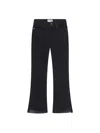 Frame Le Crop Mini Boot Stagger Raw Hem Crop Bootcut Jeans In Blue