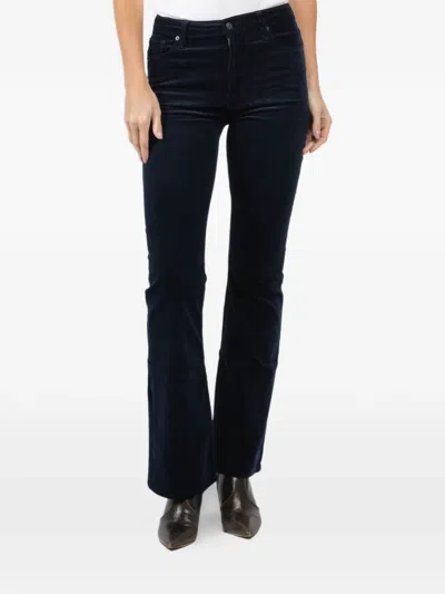 Frame Bootcut Trousers In Blue