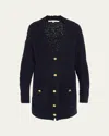 Frame Boucle Boyfriend Cardigan In Navy In Navy