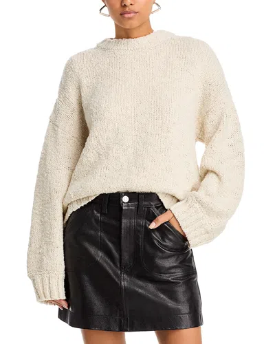 Frame Boucle Sweater In Cream