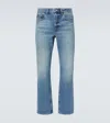 Frame Boxy Jean Faded Straight Jeans In Blue
