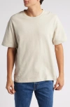 Frame Double Fold Cotton Crew Neck T-shirt In Off White