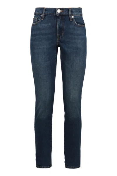 Frame Boyfriend Cotton Jeans In Blue