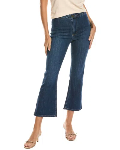Frame Braided Crop Mini Boot Istanbul In Blue