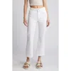 Frame The Hang High Waist Ankle Straight Leg Jeans In Yellow