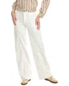 Frame Triple Binding Blanc Wide Leg Jean In White