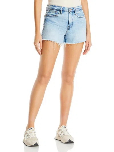 Frame Brigette Womens Released Hem Denim Cutoff Shorts In Blau