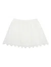 Frame The Deco Scalloped Broderie Anglaise Cotton-poplin Mini Skirt In White