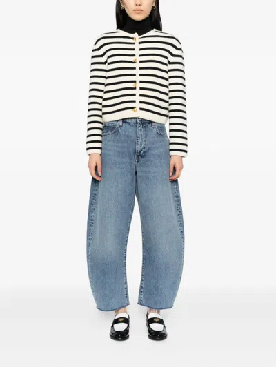 FRAME BUBBLE CROPPED JEANS