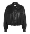 Frame Bubble Leather Jacket In Multi