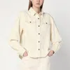 Frame Butter-coloured Denim Shirt In White