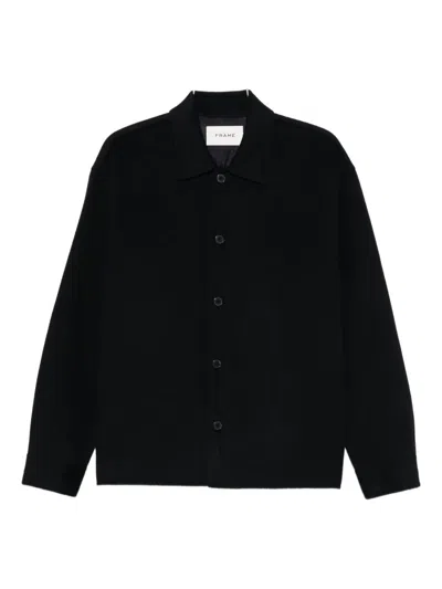 Frame Button-cuff Jacket In Black