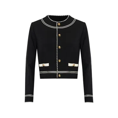 FRAME BUTTON EMBELLISHED JACKET