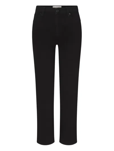 Frame Button-fastening Jeans In Black