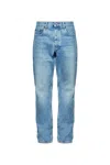 Frame Button-fastening Jeans In Brown