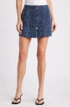 Frame Denim Boucle Mini Skirt In Magic