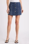 Frame Denim Boucle Mini Skirt In Magic