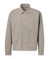 Frame Button-front Jacket In Gray