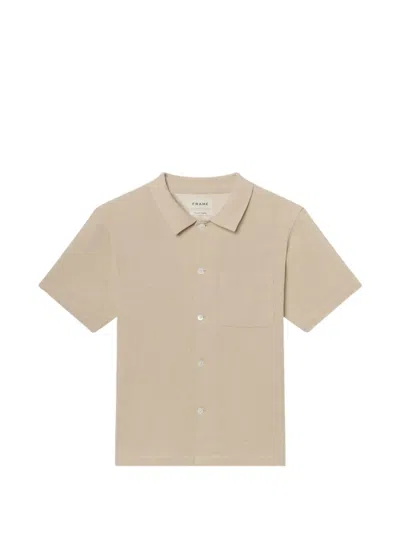 Frame Button Pocket Shirt In Neutral