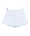 Frame Button Striped Shorts In White