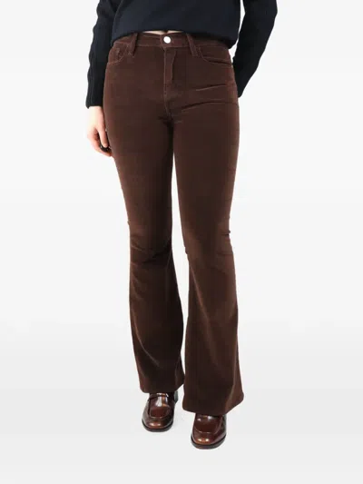 Pre-owned Frame Buttoned Pocket Trousers In Brown