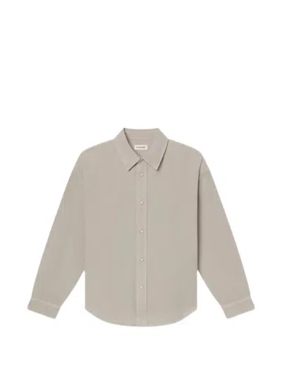 Frame Buttoned Shirt In Gray