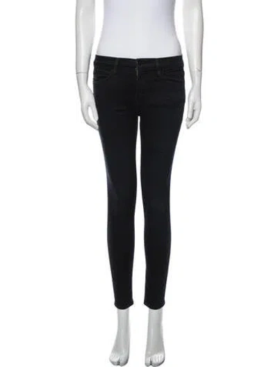 Pre-owned Frame Byxbee Skinny Leg Jeans In Black