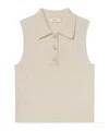 Frame Cable Knit Vest In Brown