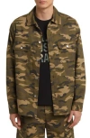 Frame Button Front Camo Jacket