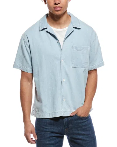 Frame Camp Collar Shirt In Pink