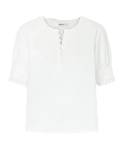 Frame Camp Collar Shirt In White