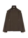 Frame Canopy Bomber Jacket In Brown