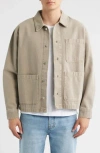 Frame Cotton-canvas Chore Jacket In Brown